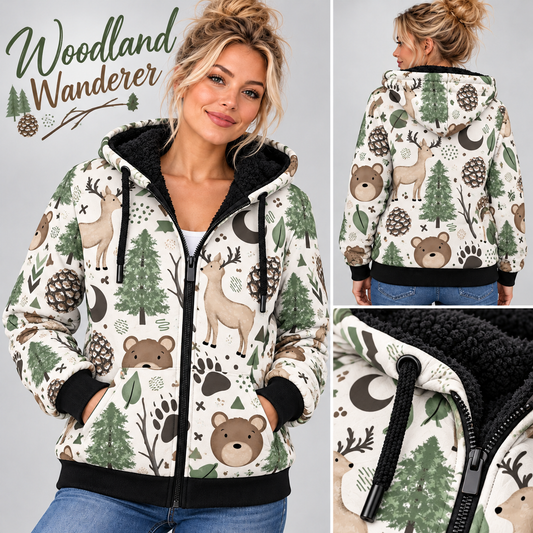 Woodland Wanderer-FLEECE LINED HOODED JACKET-PREORDER CLOSING 11/9