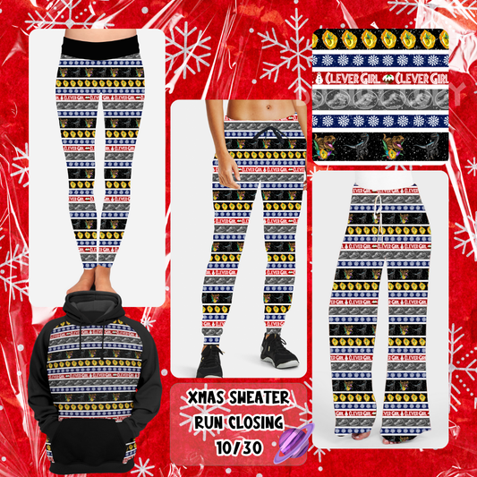CLEVER GIRL-BOTTOMS-XMAS SWEATER PREORDER-9/27