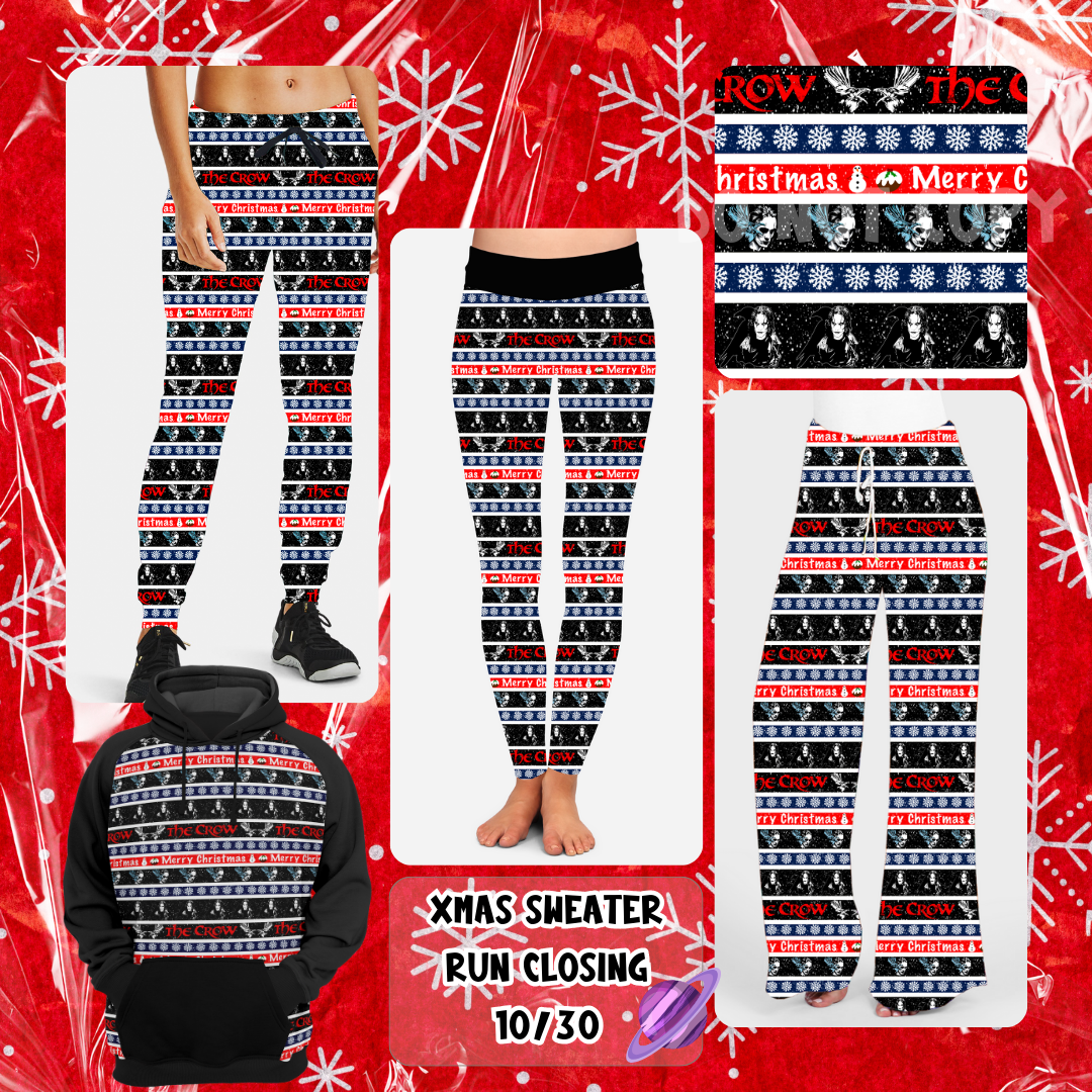 CROW-BOTTOMS-XMAS SWEATER PREORDER-9/27