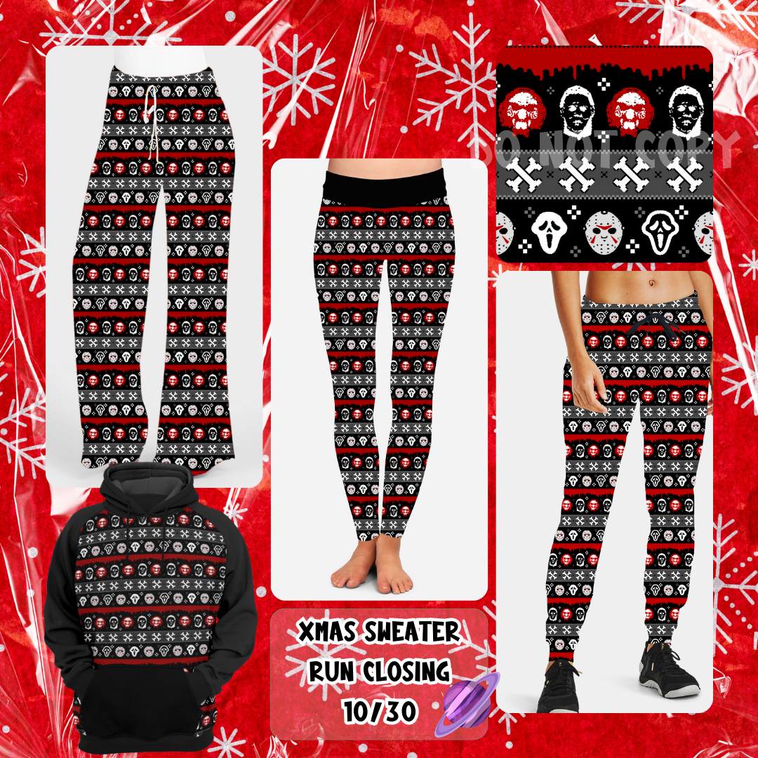 HORROR-BOTTOMS-XMAS SWEATER PREORDER-9/27