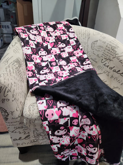 GLITTER HEARTS - BLACK VELVET WEIGHTED BLANKET ROUND 4 PREORDER CLOSING 10/16