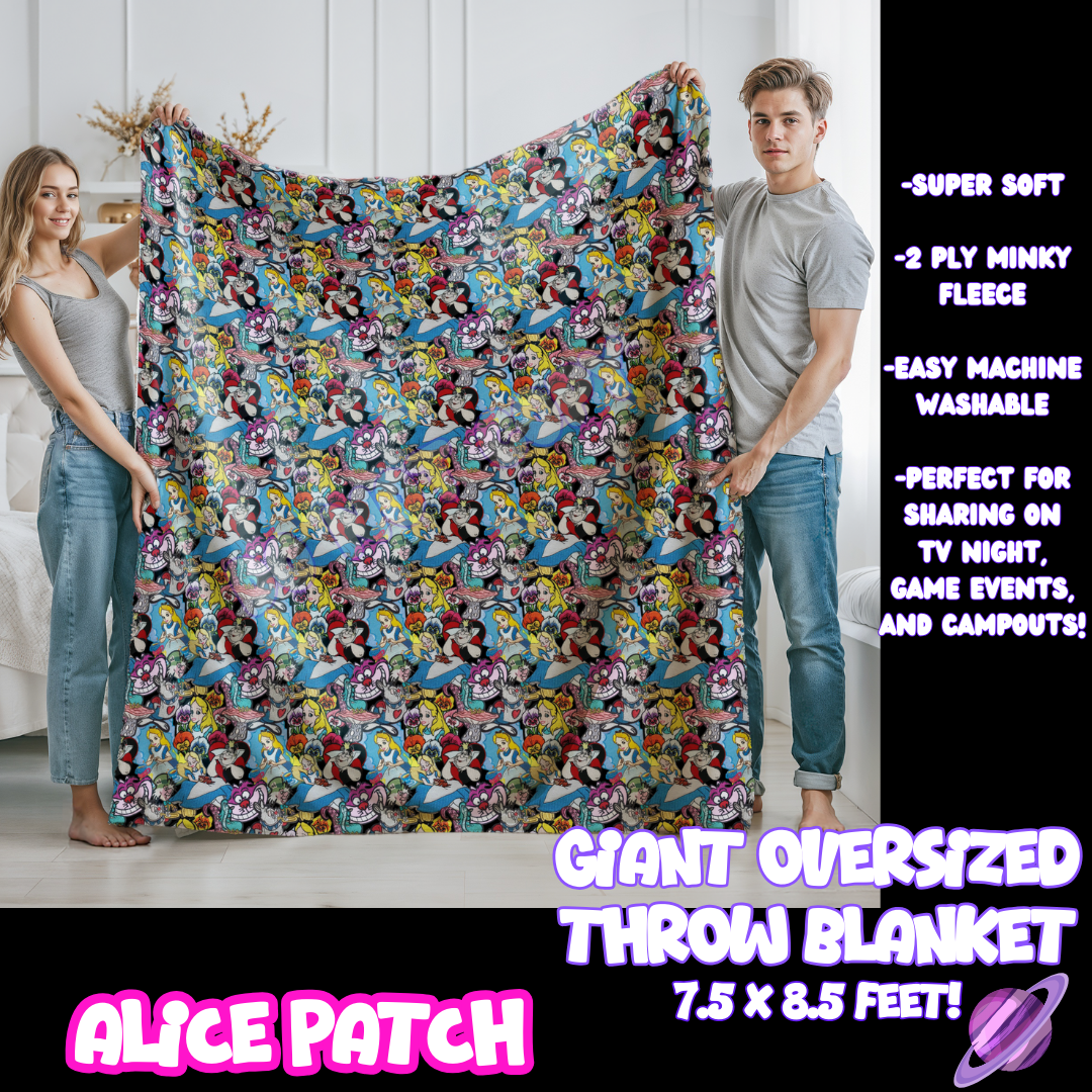 ALICE PATCH - GIANT SHAREABLE THROW BLANKETS ROUND 10-PREORDER CLOSING 12/2