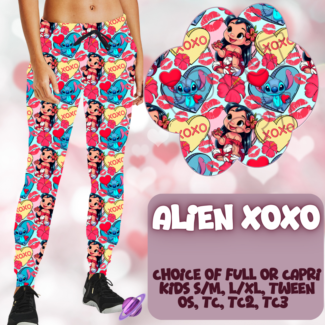 ALIEN XOXO - LEGGING/JOGGER/LOUNGER - LOVE YOU RUN PREORDER CLOSING 11/30