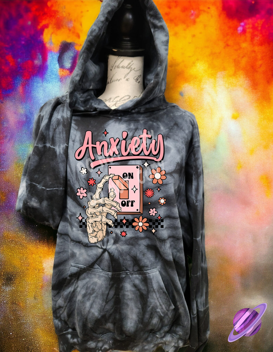 ANXIETY-TIE DYE HOODIE-PREORDER CLOSING 1/26