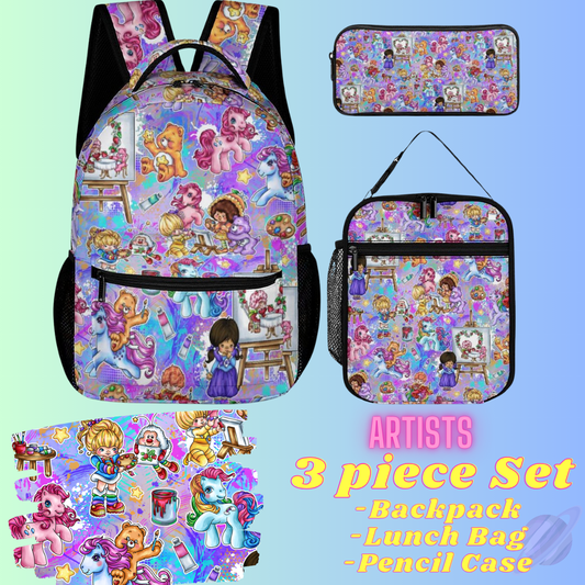 ARTISTS-3 PIECE BACKPACK SET-PREORDER CLOSING 7/3