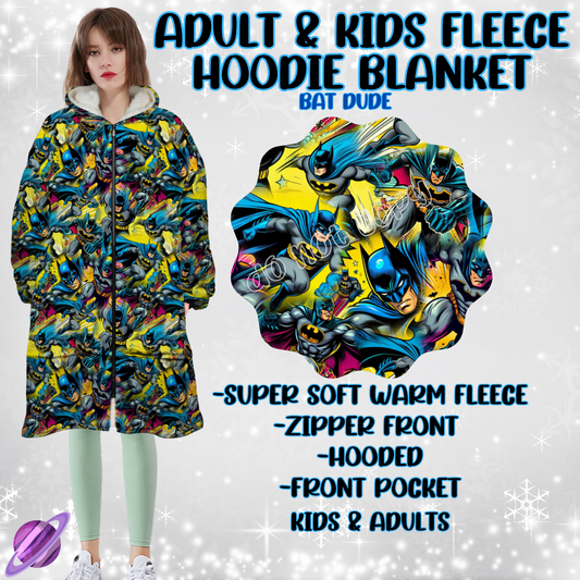 BAT DUDE-HOODIE BLANKET RUN-PREORDER CLOSING 9/28 ETA NOV