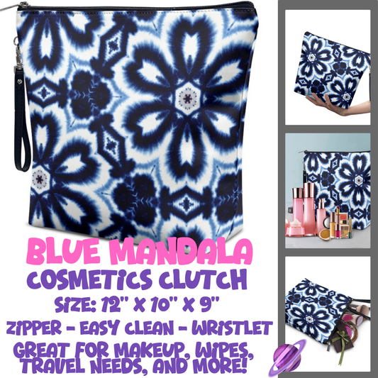 BLUE MANDALA - CUSTOM COSMETIC CLUTCH PREORDER CLOSES 12/16