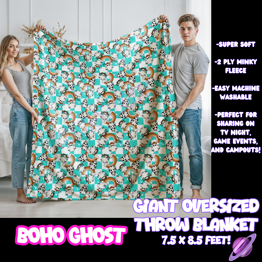 BOHO GHOST- GIANT SHAREABLE THROW BLANKETS ROUND 10-PREORDER CLOSING 12/2