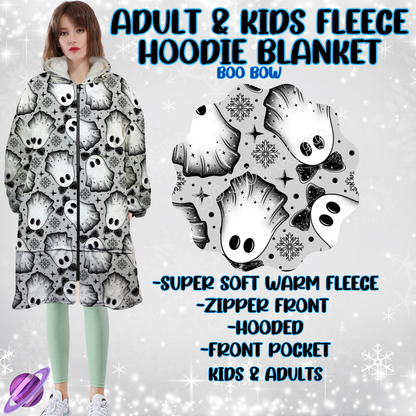 BOO BOW-HOODIE BLANKET RUN-PREORDER CLOSING 9/28 ETA NOV