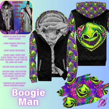 JACKET RUN 14-BOOGIE MAN-FLEECE OR COTTON LINER-PREORDER CLOSING 12/16