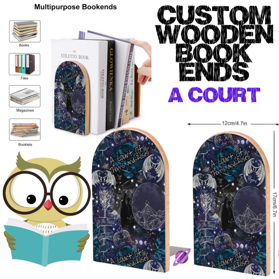 A COURT - WOODEN BOOK ENDS PREORDER CLOSING 7/10