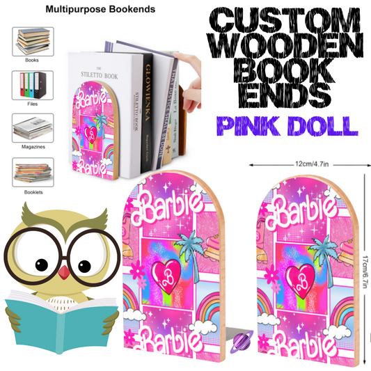 PINK DOLL - WOODEN BOOK ENDS PREORDER CLOSING 7/10