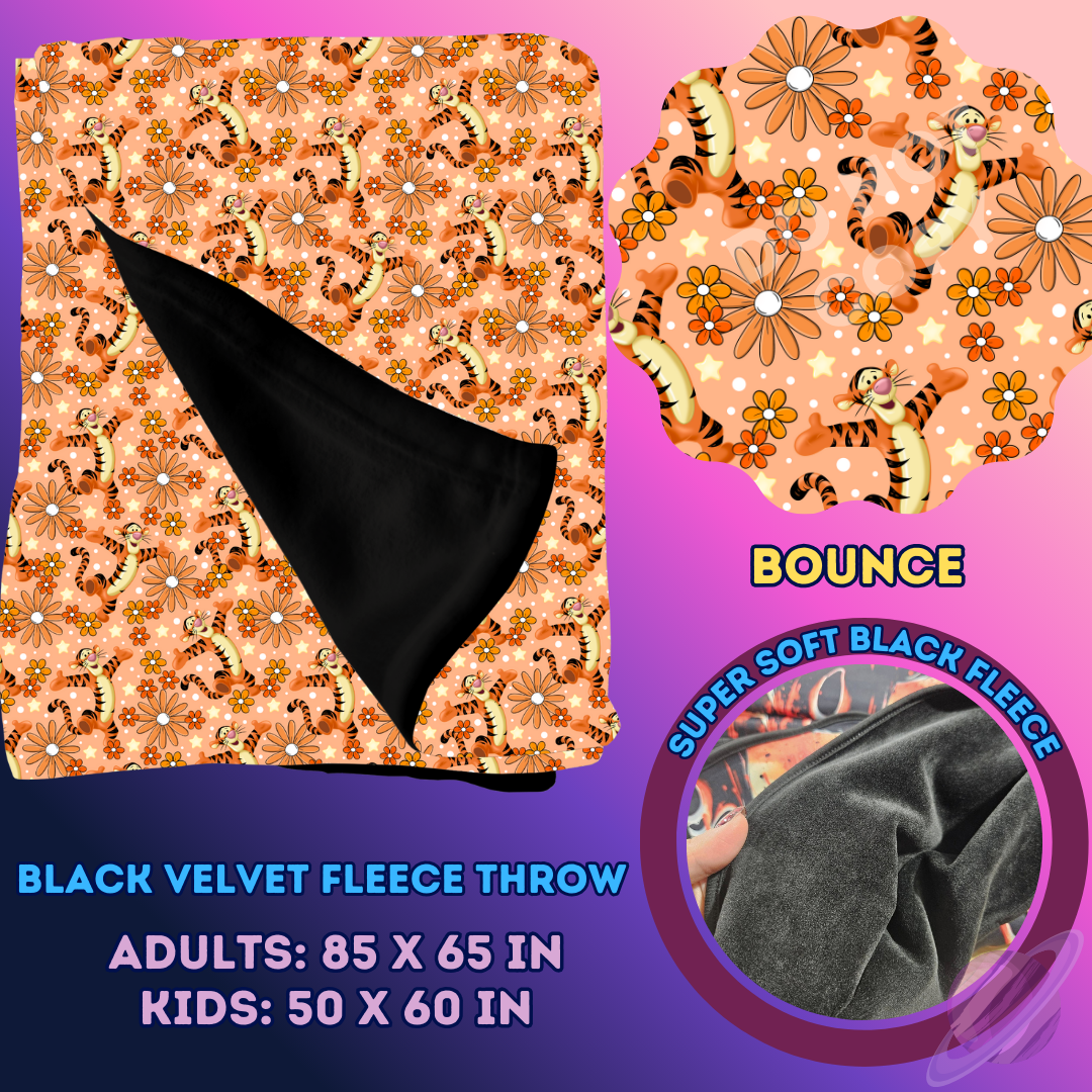 BOUNCE- SOFT BLACK FLEECE THROW 13-PREORDER CLOSING 1/14