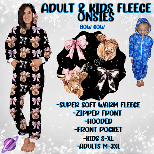 BOW COW-ONESIES ROUND 3- PREORDER CLOSING 9/23