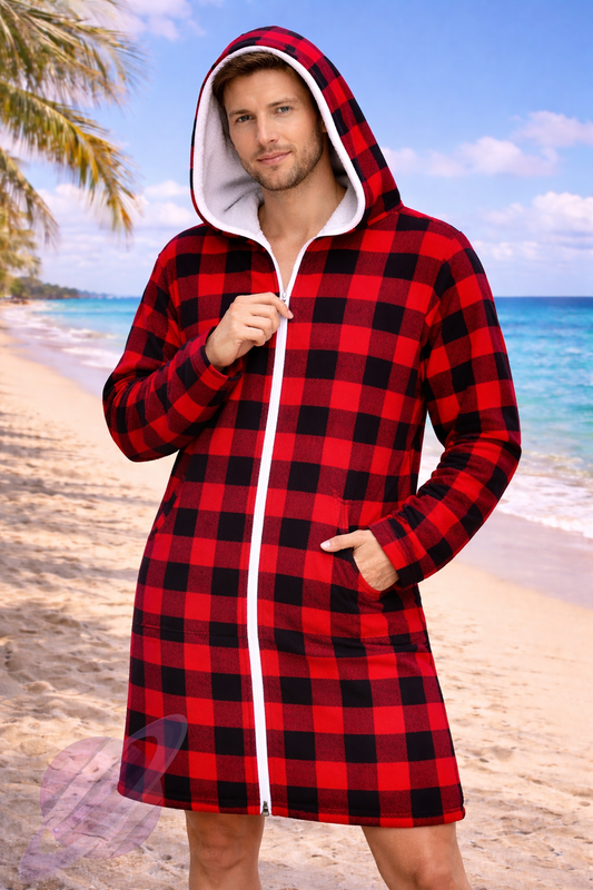BUFFALO PLAID- HOODED TOWEL- PREORDER CLOSING 4/27