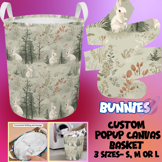 BUNNIES- STORAGE BASKETS 6- PREORDER CLOSING 5/4