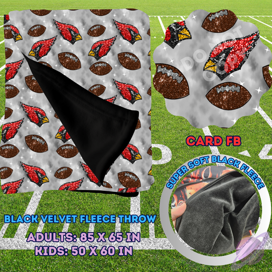 CARD FB-SEQUIN THROW BLANKET RUN-SOFT CLOSE 8/9-HARD CLOSE 8/11