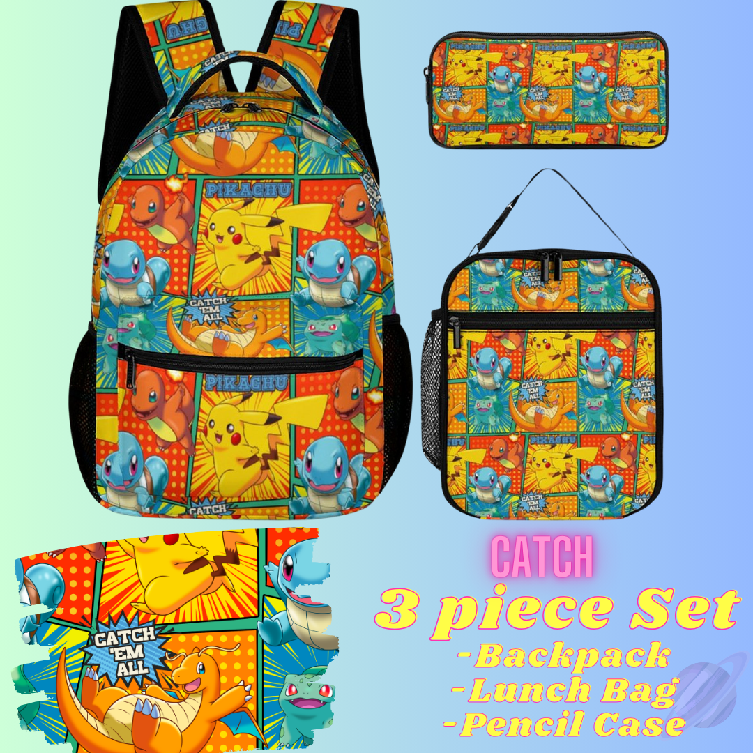 CATCH-3 PIECE BACKPACK SET-PREORDER CLOSING 7/3