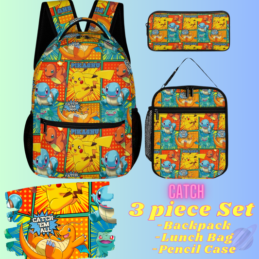 CATCH-3 PIECE BACKPACK SET-PREORDER CLOSING 7/3