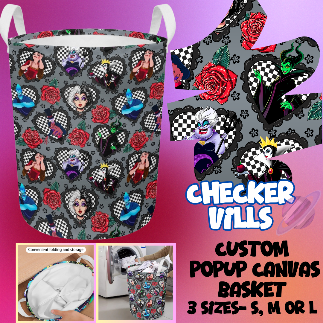 CHECKER VIL- STORAGE BASKETS 6- PREORDER CLOSING 5/4