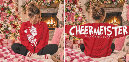 CHEERMEISTER BIG BACK DOUBLE SIDED SWEATSHIRT