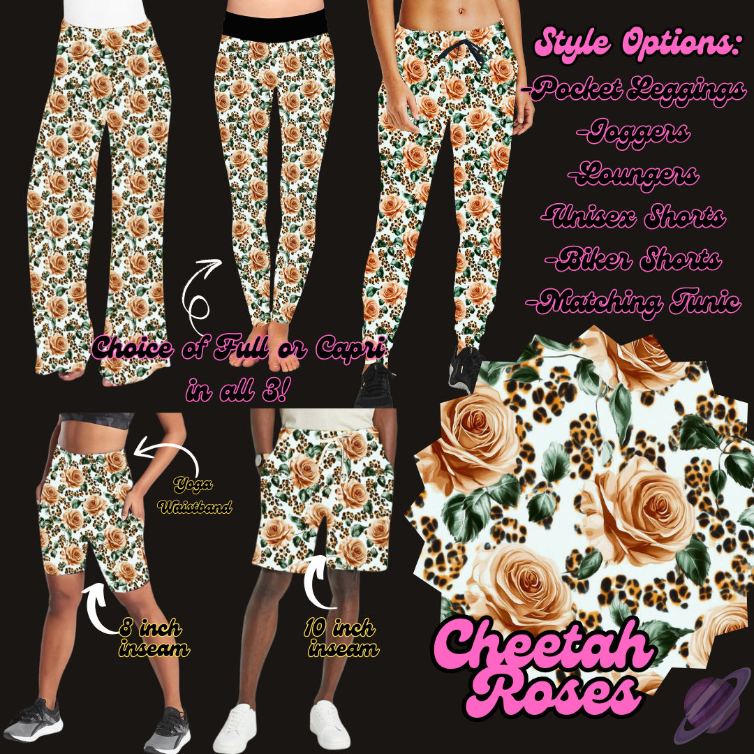 CHEETAH ROSES-PRETTY RUN BOTTOMS PREORDER CLOSING 1/30
