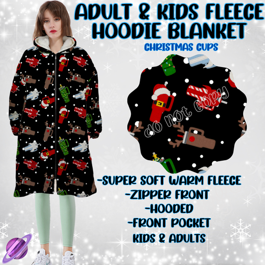 CHRISTMAS CUPS-HOODIE BLANKET RUN-PREORDER CLOSING 9/28 ETA NOV