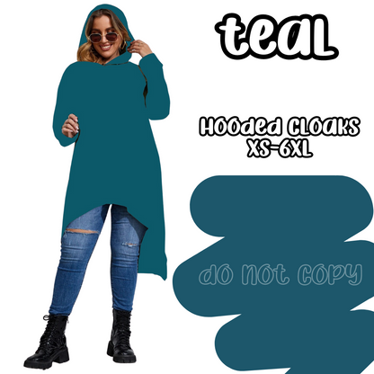 TEAL - HOODIE CLOAKS