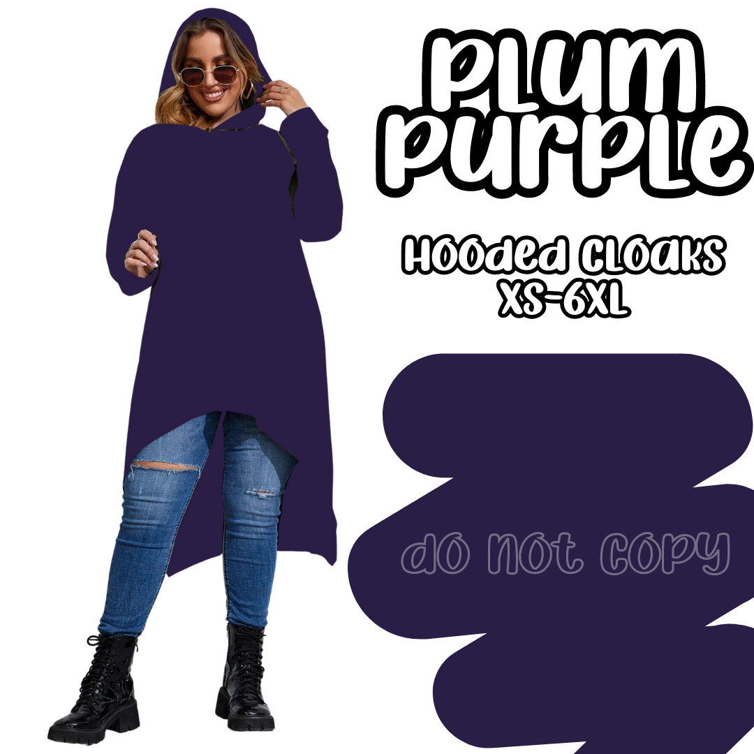 PLUM PURPLE - HOODIE CLOAKS