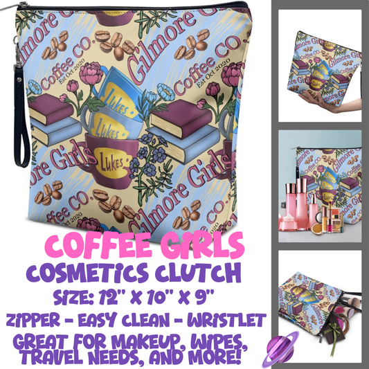 COFFEE GIRLS - CUSTOM COSMETIC CLUTCH PREORDER CLOSES 12/16