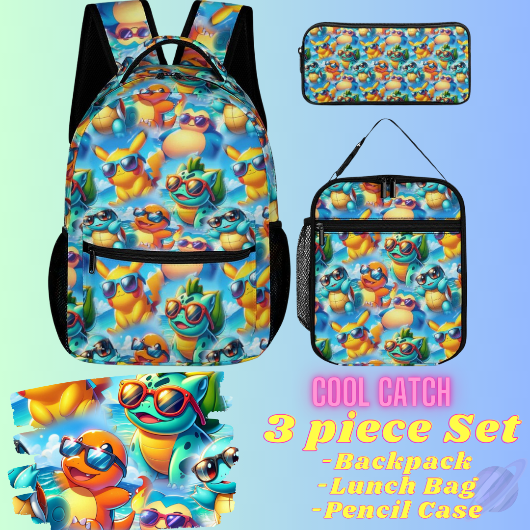 COOL CATCH-3 PIECE BACKPACK SET-PREORDER CLOSING 7/3
