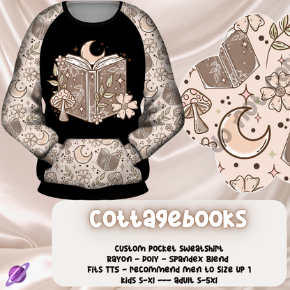 COTTAGEBOOKS - POCKET SWEATSHIRT - POCKET SWEATERS & BOTTOMS PREORDER CLOSING 11/17