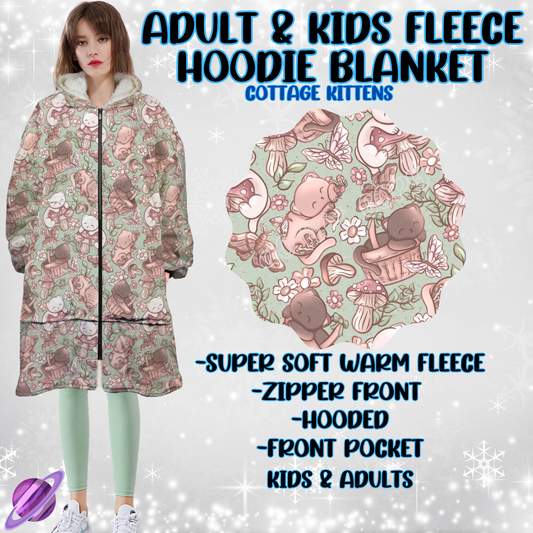 COTTAGE KITTENS-HOODIE BLANKET RUN-PREORDER CLOSING 9/28 ETA NOV