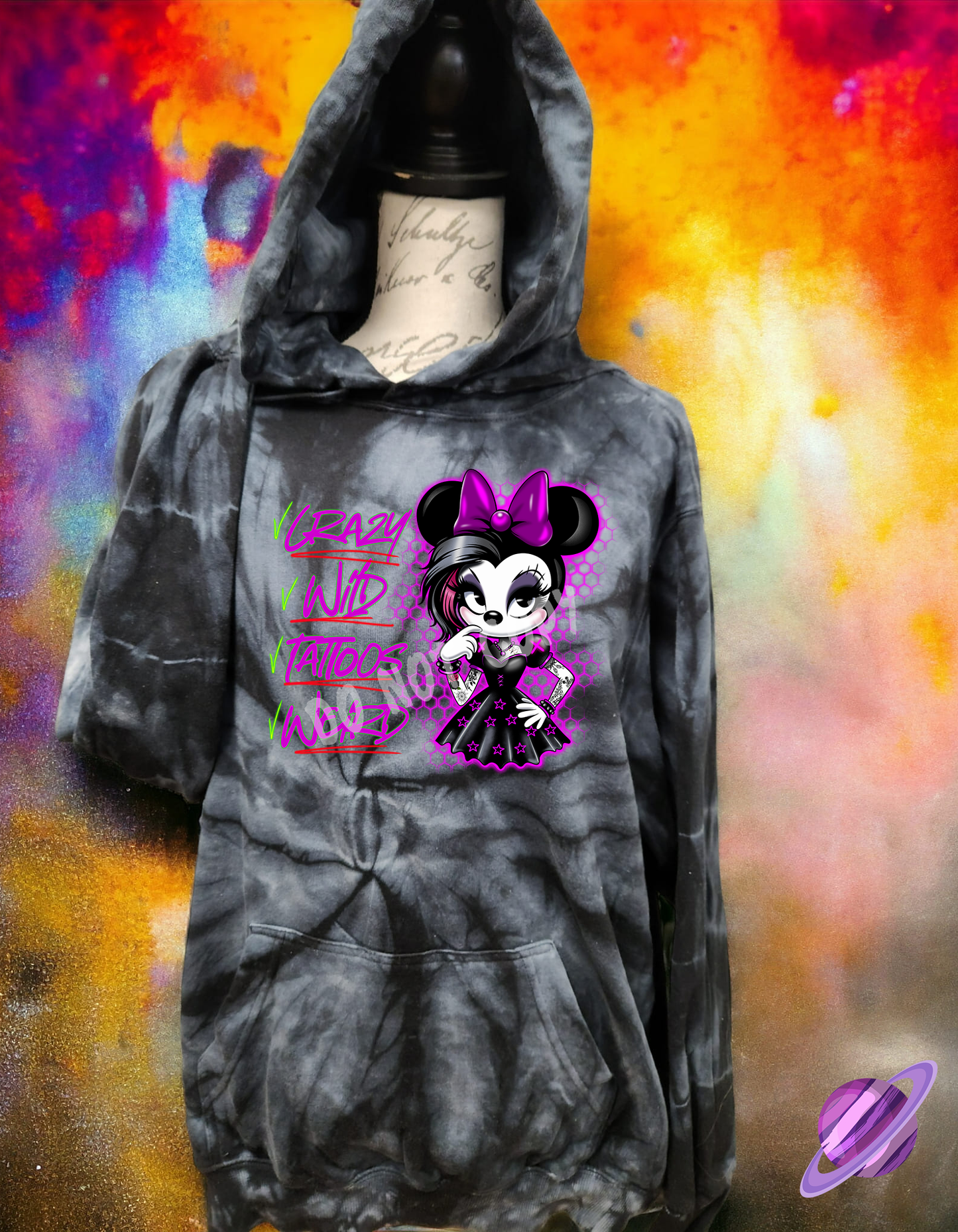 CRAZY-TIE DYE HOODIE-PREORDER CLOSING 1/26