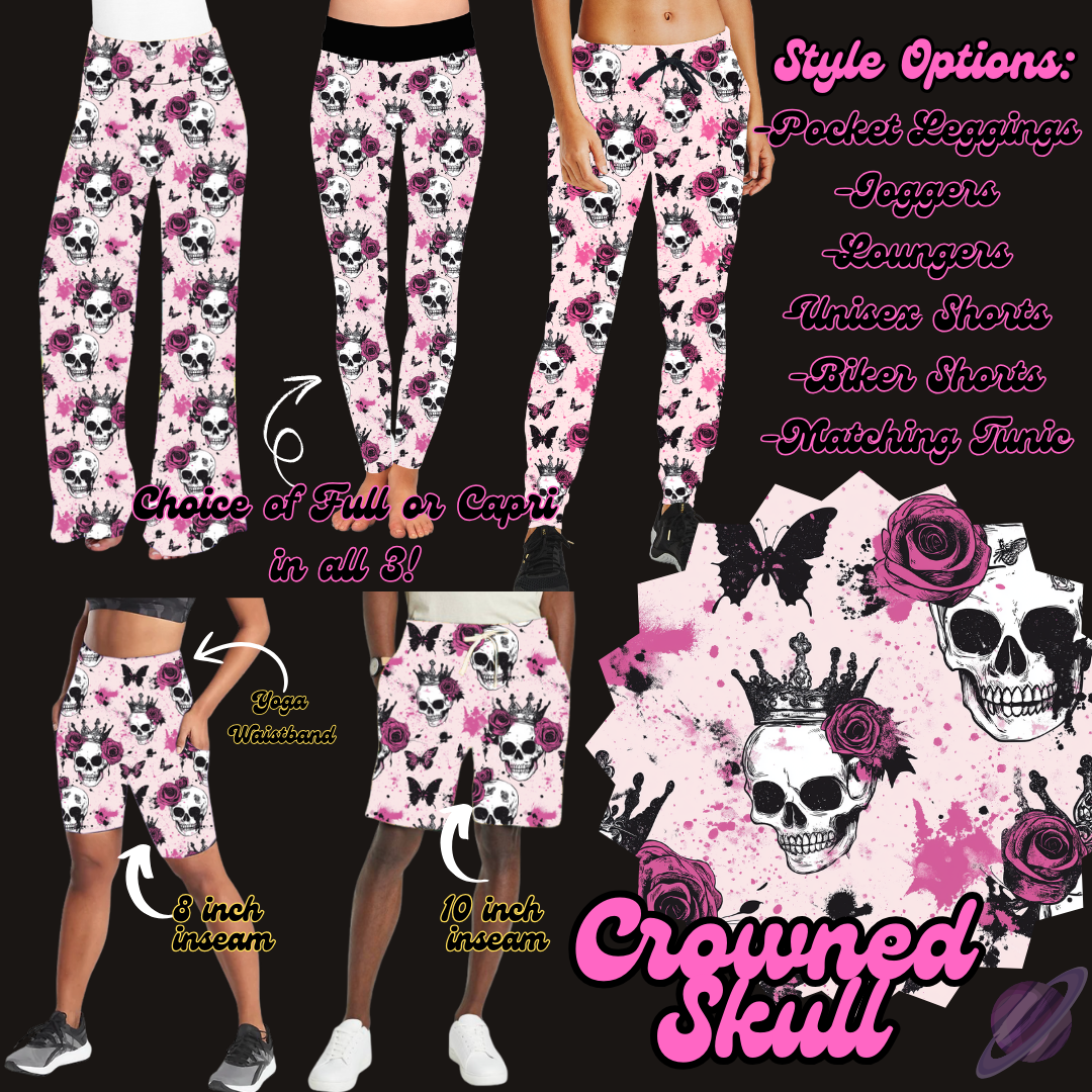 CROWNED SKULL-PRETTY RUN BOTTOMS PREORDER CLOSING 1/30