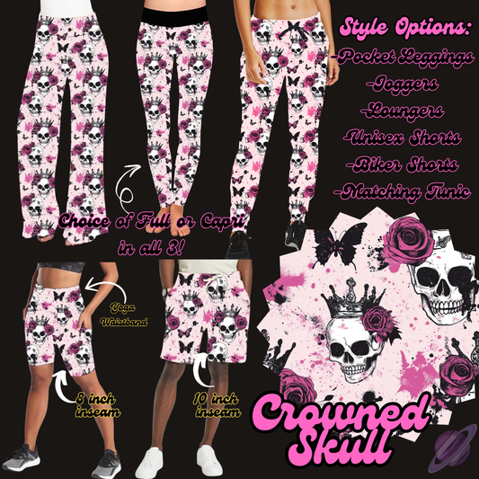 CROWNED SKULL-PRETTY RUN BOTTOMS PREORDER CLOSING 1/30