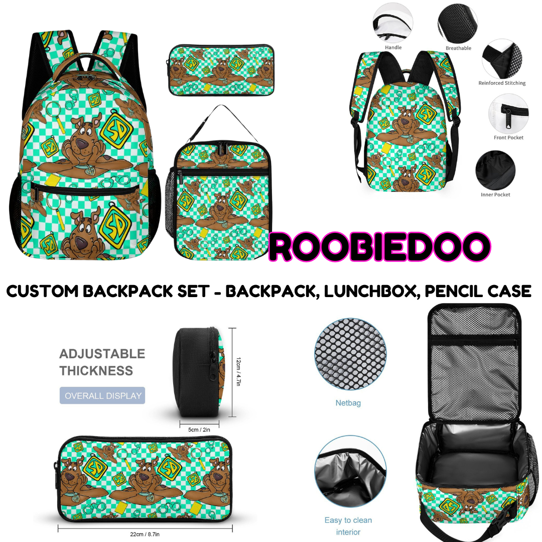 ROOBIEDOO-3 PIECE BACKPACK SET-PREORDER CLOSING 7/3
