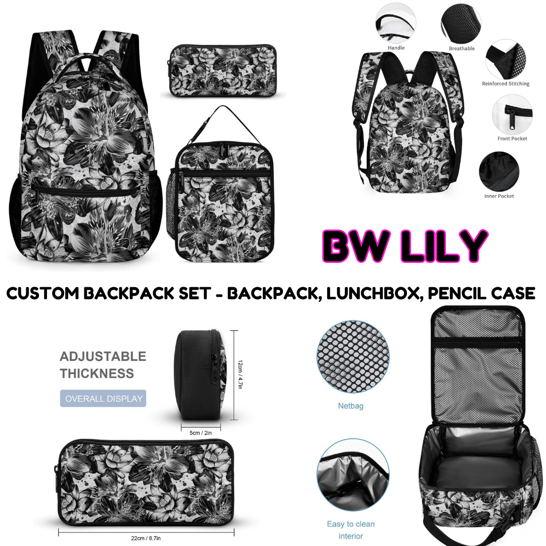 BW LILY-3 PIECE BACKPACK SET-PREORDER CLOSING 7/3