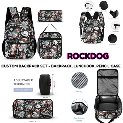 ROCKDOG-3 PIECE BACKPACK SET-PREORDER CLOSING 7/3