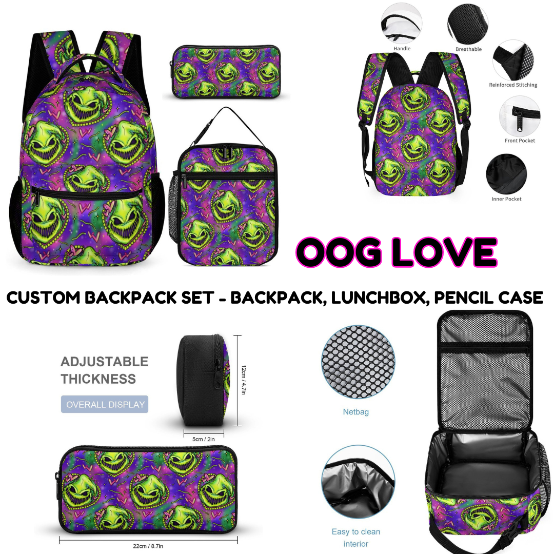 OOG LOVE-3 PIECE BACKPACK SET-PREORDER CLOSING 7/3