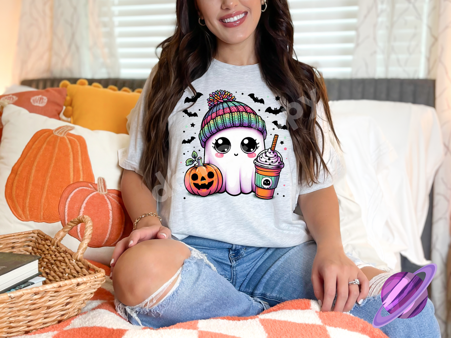 CUTE COFFEE GHOST TEE