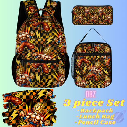 DBZ-3 PIECE BACKPACK SET-PREORDER CLOSING 7/3