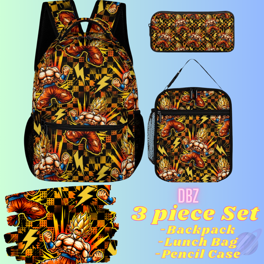 DBZ-3 PIECE BACKPACK SET-PREORDER CLOSING 7/3