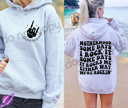 WE'RE ROCKIN HOODIE DOUBLE SIDED PRINT