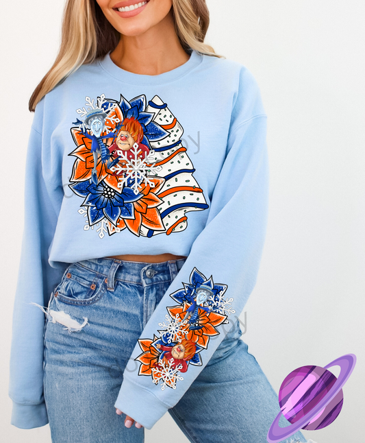 FIRE AND ICE SWEATSHIRT W/ SLEEVE PRINT