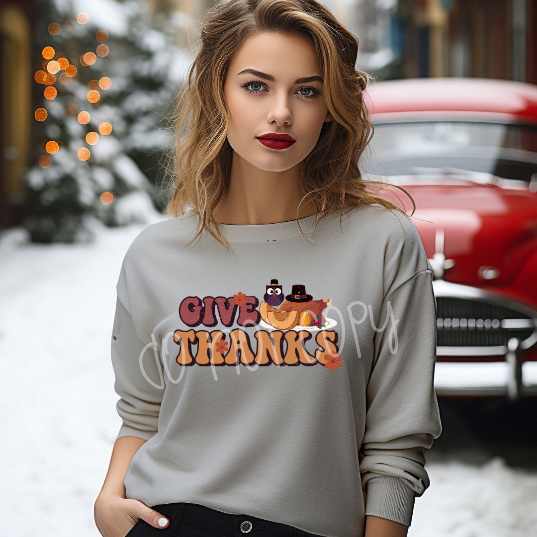 GIVE THANKS 2 SWEATSHIRT