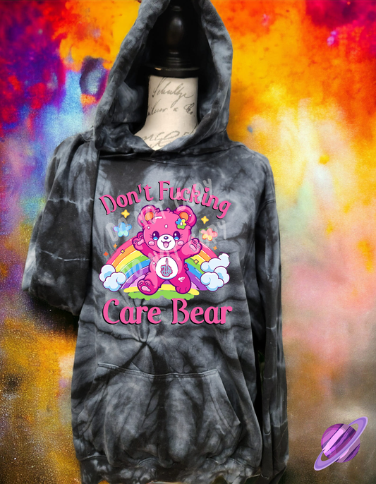 DON'T CARE BEAR-TIE DYE HOODIE-PREORDER CLOSING 1/26