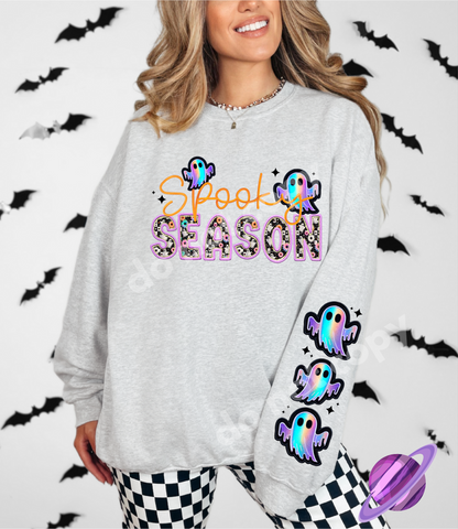 SPOOOKY FAUX EMBROIDERY SWEATSHIRTS 2