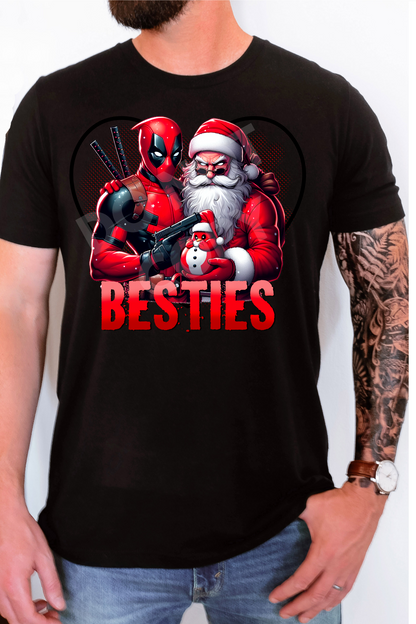 DP SANTA BESTIES TEE