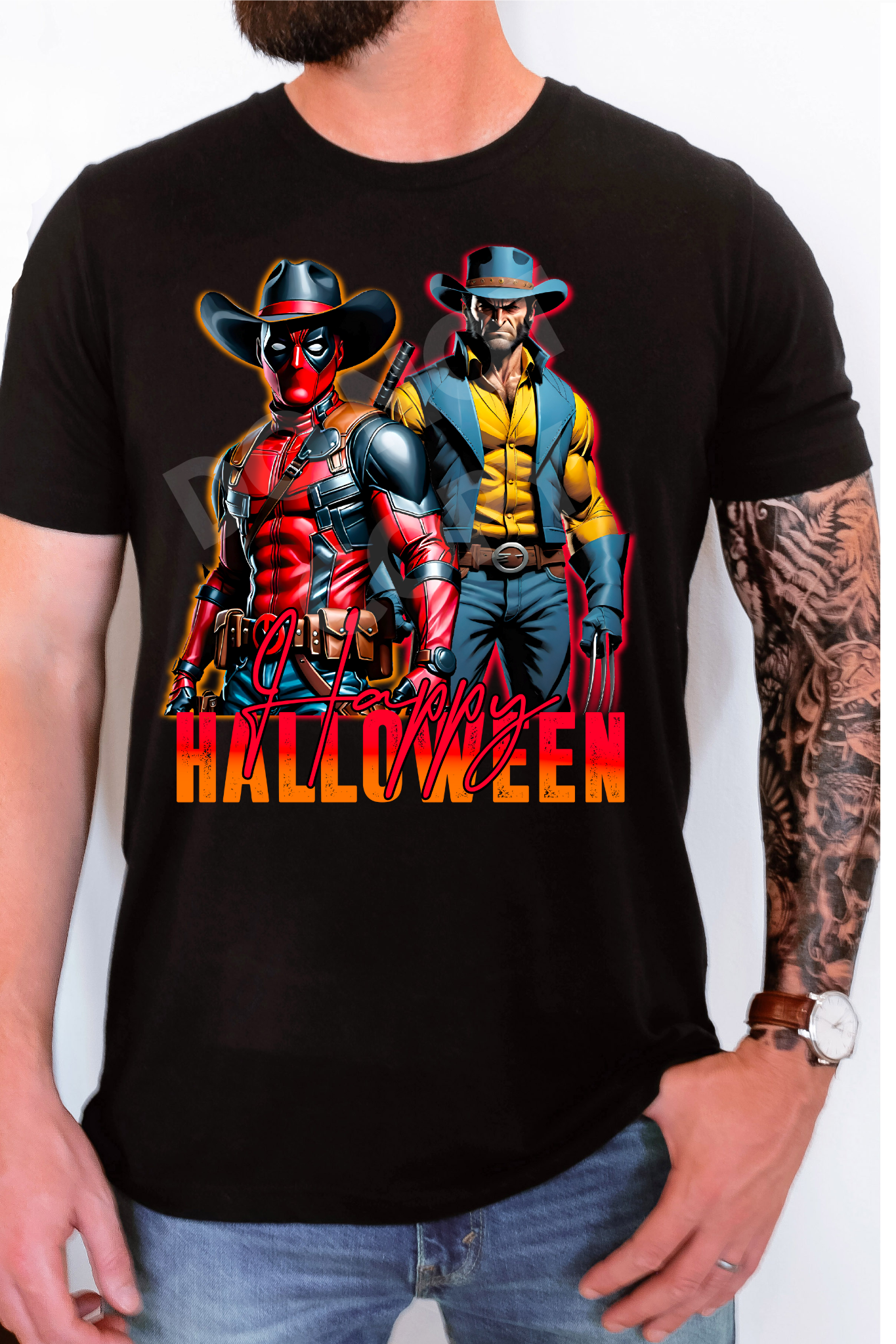 DP WOLV COWBOY HALLOW TEE